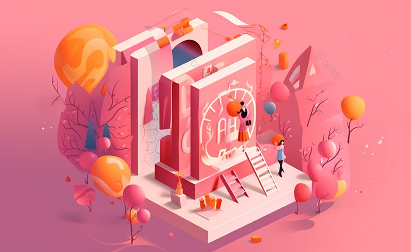 展会气球布置插画手绘场景,插画/手绘图,插画/手绘图库,插画/手绘图下载,插画/手绘